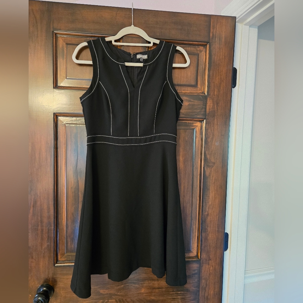 Vince Camuto Black A-Line Mini Dress